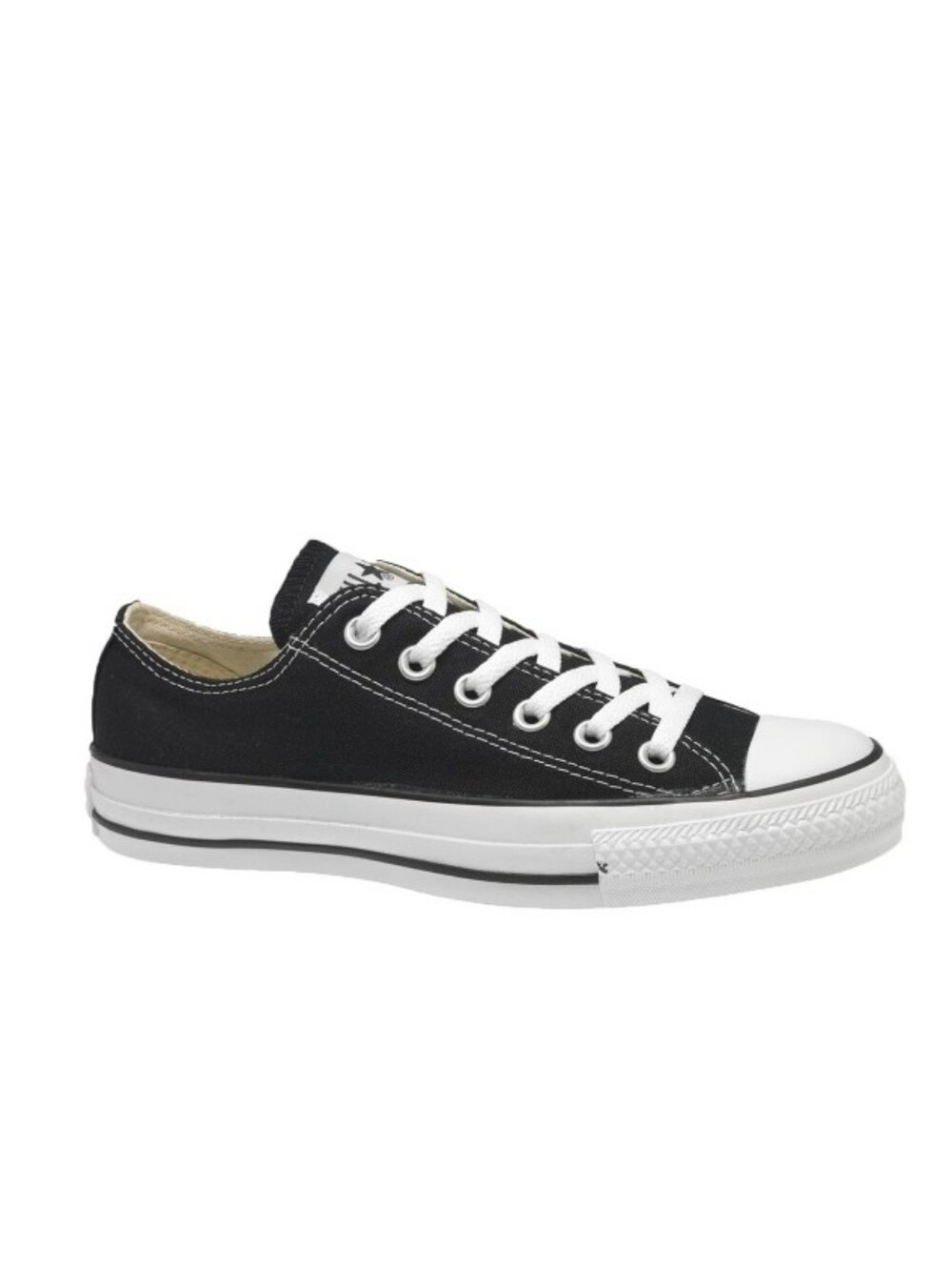 CONVERSE CHUCK TAYLOR ALL STARS CANVAS LACE UP BLACK WHITE WOMEN'S SIZE 8.5
